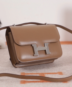 에르메스 콘스탄스18 바이컬러 브라운 은장